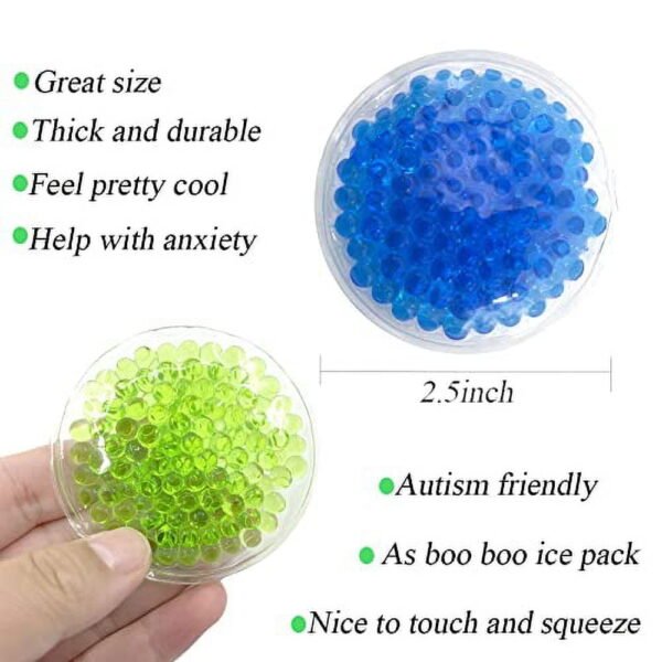 Ice Pack, Kids Cold Packs for Wisdom Teethache Fever, Gel Ice Pack for Bump and Bruises Injuries Pain Relief - Cold Compress for Headache (Multicolored A) - Image 2