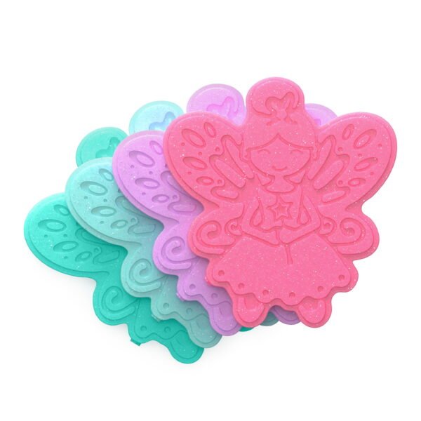 Glitter Reusable Ice Packs - Slim Ice Packs for Kids Lunch Boxes, Lunch Bags, & Coolers - 4-Pack