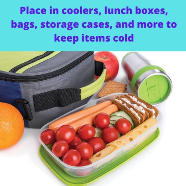 Compact Reusable Non-Toxic Ice Packs, 4 Piece - Image 2