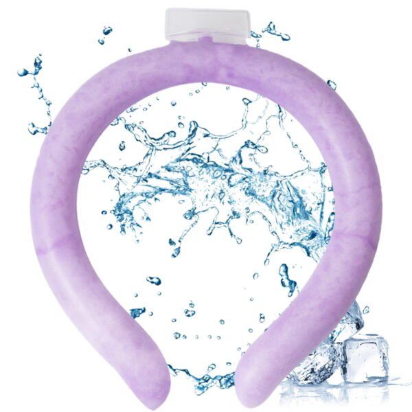 Neck Cooling Tube- Outdoor Activities with Gel ice Packs for Personal air Conditioning, Neck Cooling Wearable Cooling Neck Sleeve Reusable Neck Cooler, hot Weather Relief