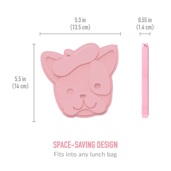 Reusable Ice Packs - Slim Ice Packs for Kids Lunch Boxes, Lunch Bags, & Coolers - 4-Pack - Puppy - Image 2