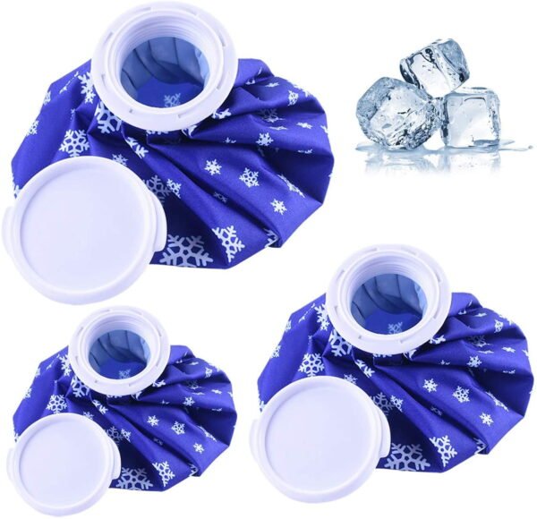 Ice Bag,3pcs Reusable Ice Cold Pack First Aid Ice Packs Hot & Cold Ice Bags First Aid Therapy Packs Refillable Flexible Waterproof Pouch for Sports Injury Pain Relief and Reduce Swelling
