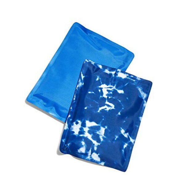 Reusable Flexible Soft Ice Packs for Insulated Lunch & Cooler Bag , 2PK Blue Tie Dye