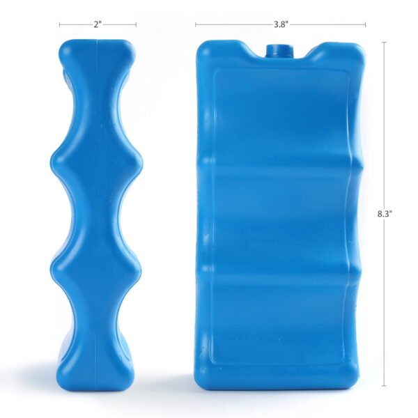 4 Ice Packs for Coolers, Reusable Insulated Contoured Freezer Pack for Lunch Box, Beer Can - Image 2