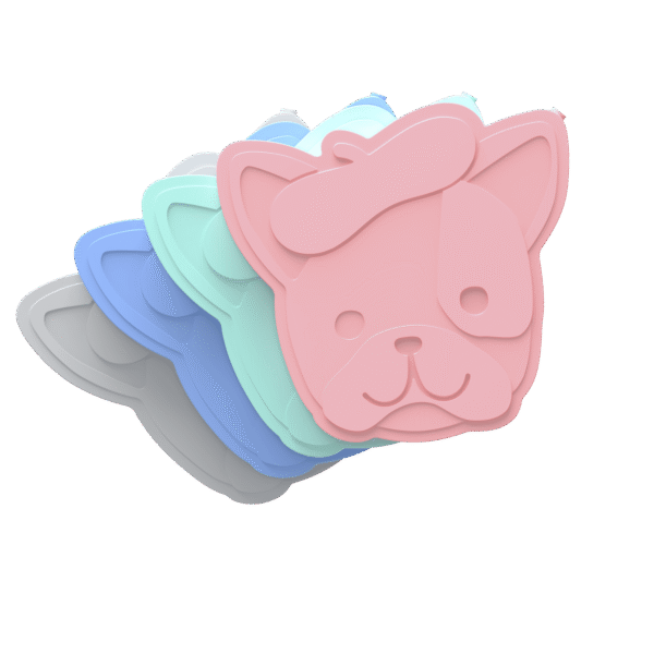 Reusable Ice Packs - Slim Ice Packs for Kids Lunch Boxes, Lunch Bags, & Coolers - 4-Pack - Puppy